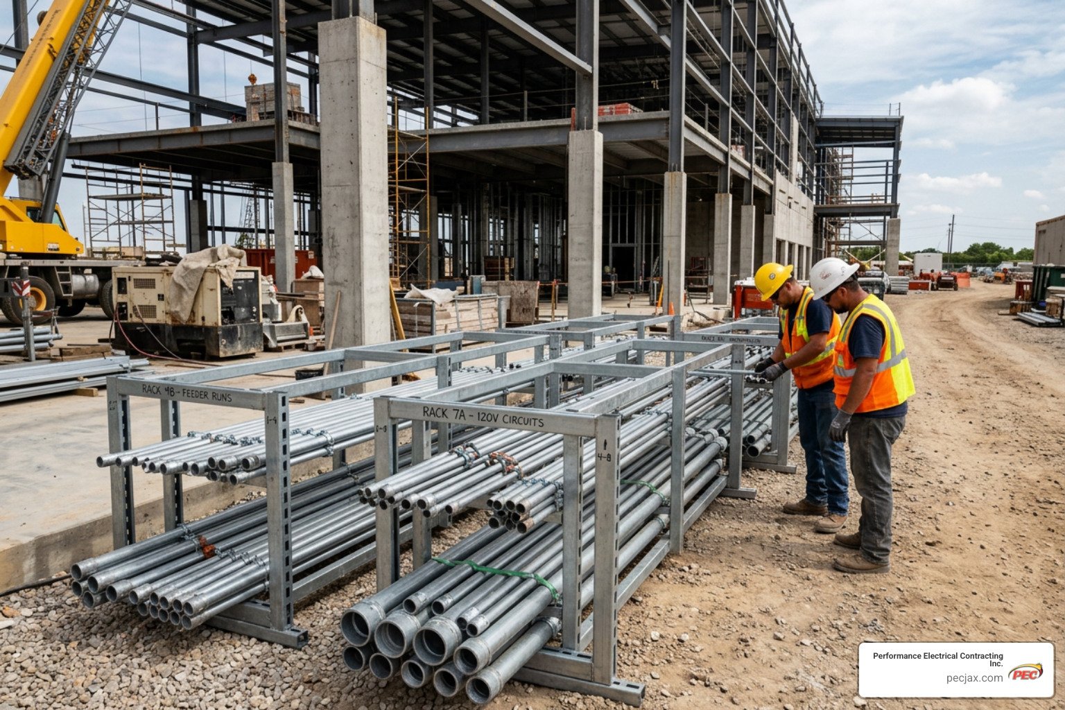 pre-assembled electrical conduit racks ready for site integration pre-assembled electrical conduit racks ready for site integration