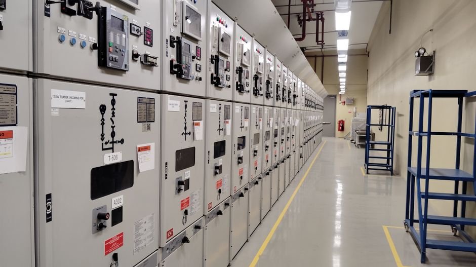 GFCI and AFCI circuit breaker panel in commercial kitchen GFCI and AFCI circuit breaker panel in commercial kitchen
